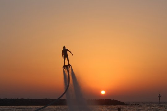 Fly board jet ski setup at Havelock Island